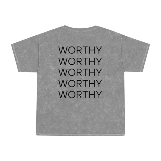 "WORTHY' Mineral Wash T-Shirt